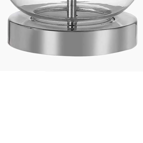 Jonathan Y NWT Anya Double Gourd Glass Table Lamp JYL1028E 20.5"H - Picture 6 of 8